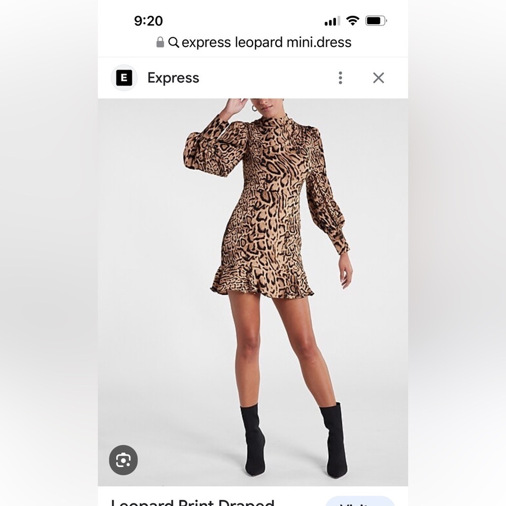 Express Leopard Mini Dress